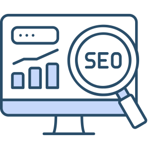 Animering och visualisering av SEO på en datorskärm